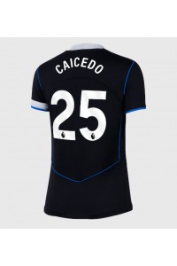 Chelsea Moises Caicedo #25 Voetbaltruitje 3e tenue Dames 2025-26 Korte Mouw